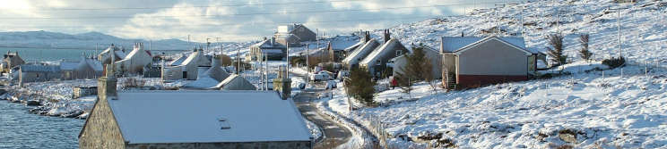 Backhill in the snow